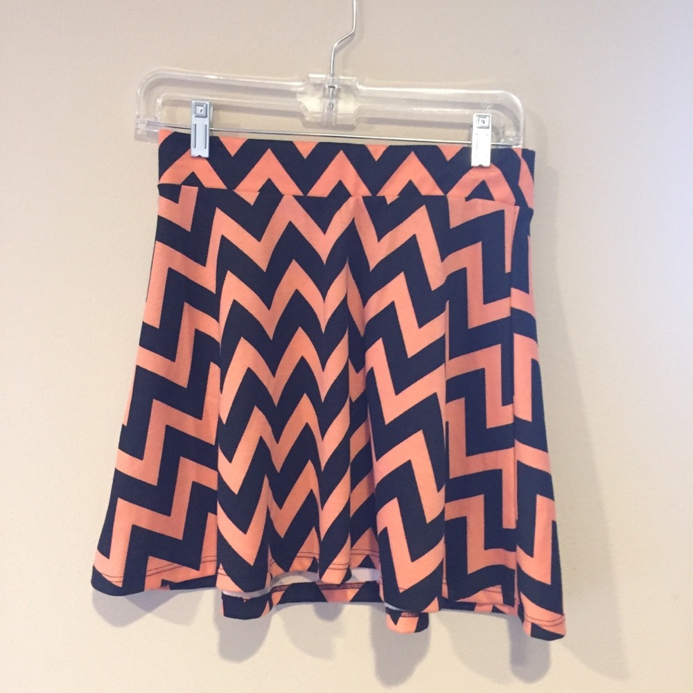 Chevron Mini Skirt